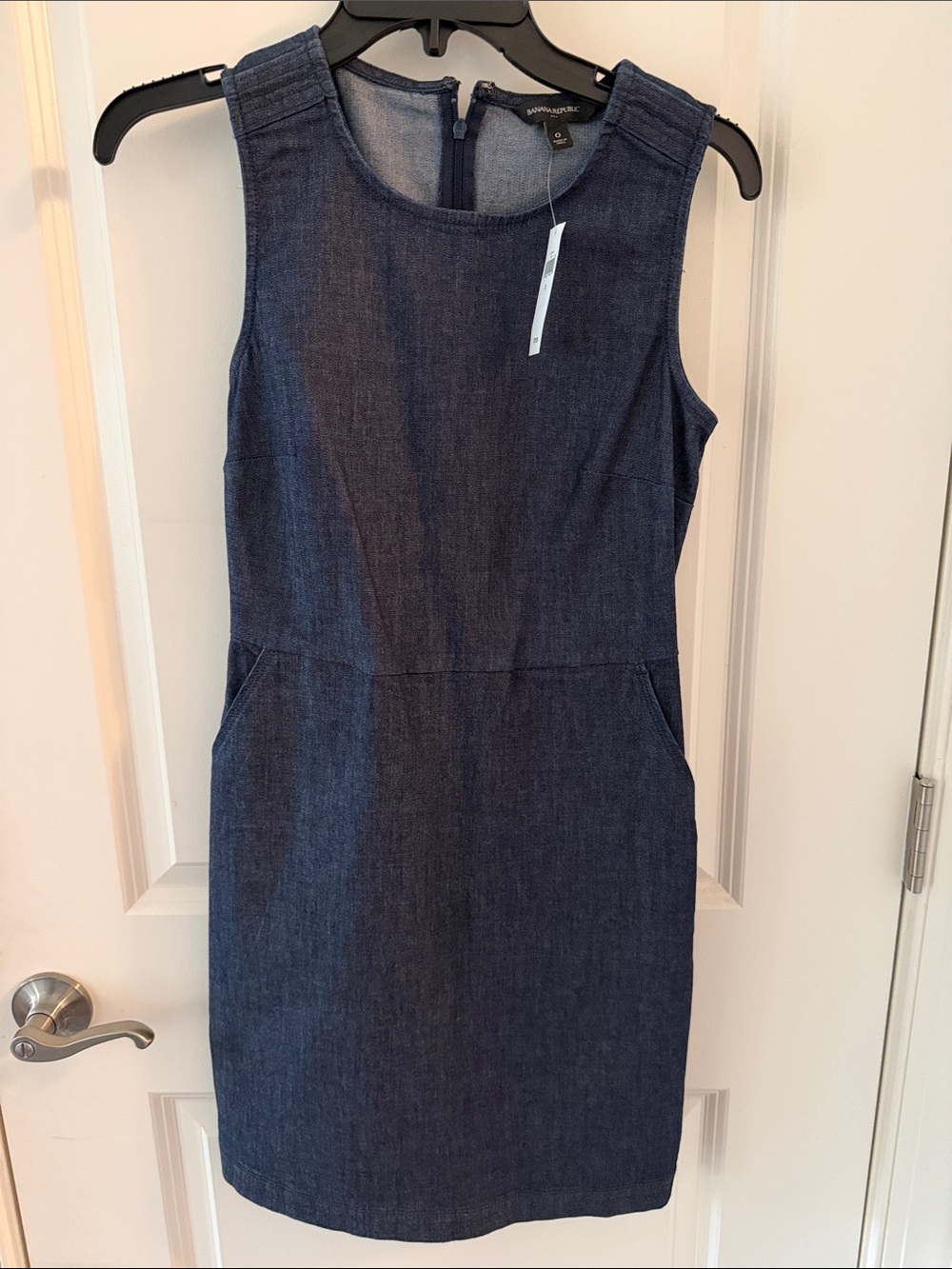NWT Banana Republic Dark Blue Denim Sheath Dress